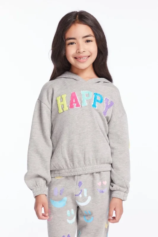 HAPPY PATCHES SMILEY HOODIE