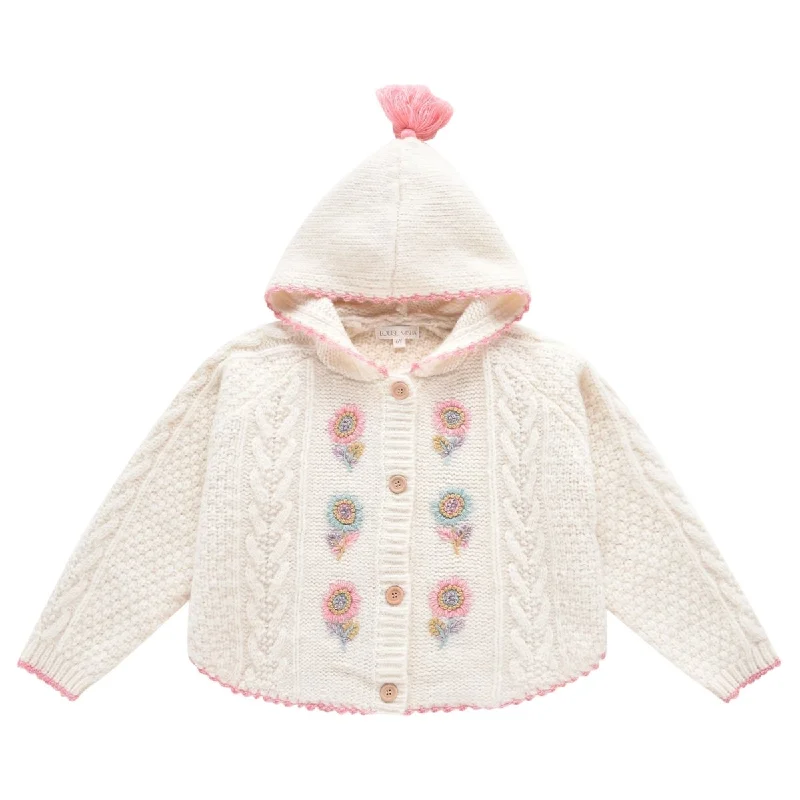 CLARA KNITTED HOODED JACKET