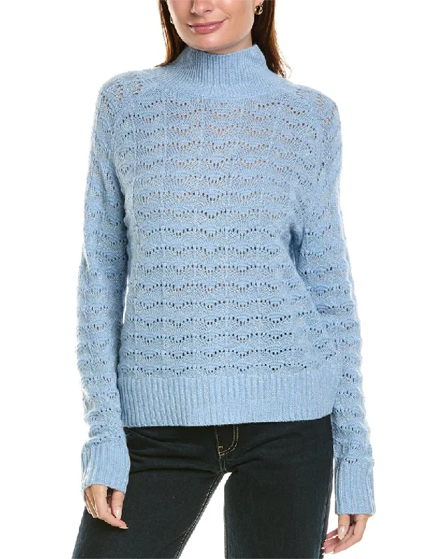 Kier+J Turtleneck Wool & Cashmere-Blend Sweater