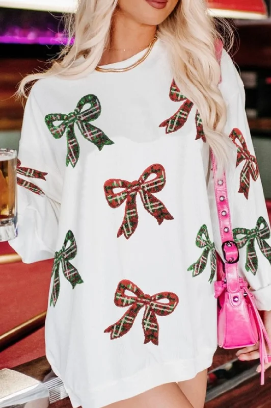 Oversized Festive Bow Top - can be worn as a dress as well