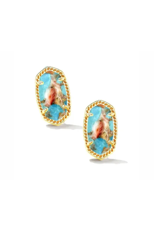 Kendra Scott Ellie Stud Earrings in Gold Multi | 9608801825