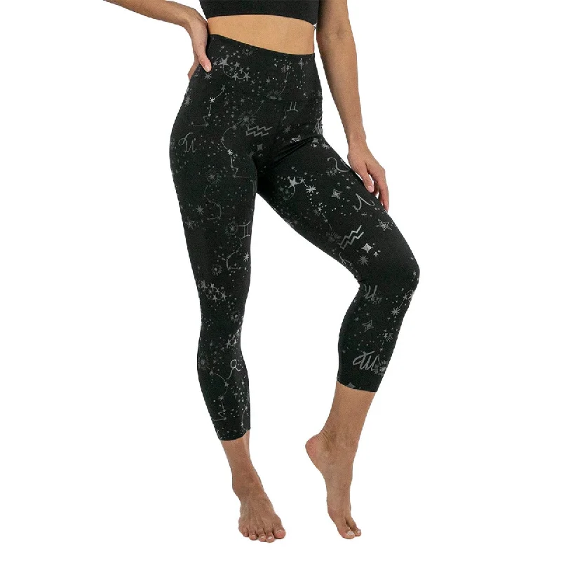 Nanette Lepore Women's Zodiac Clear Foil Crop Leggings