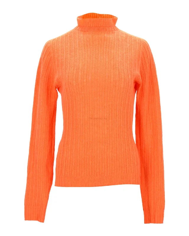 Philosophy Di Lorenzo Serafini Turtleneck Sweater in Orange Virgin Wool