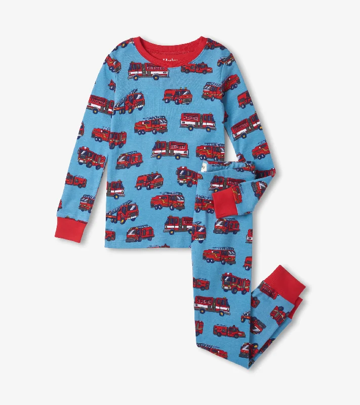 2 Piece Boys Fire Truck Pajamas