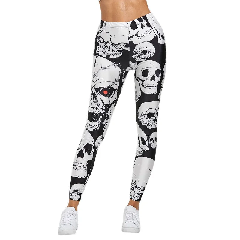 Printed Leggings with skull