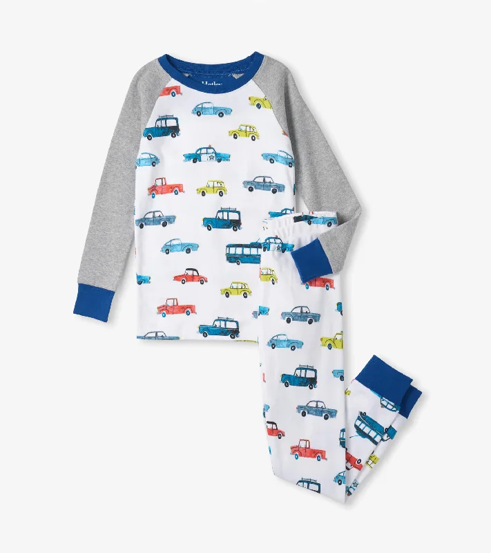 2 Piece Boys Vehicles In The City Pajamas