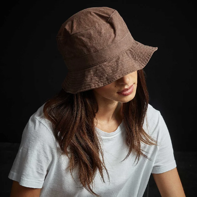 Parachute Poplin Bucket Hat - Malt Pigment