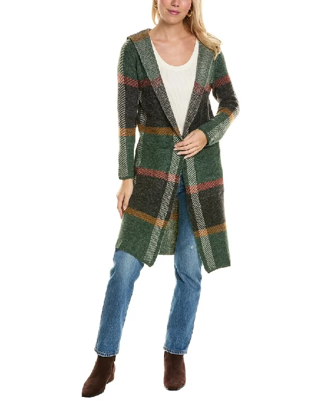 Joseph A. Hooded Duster Coat