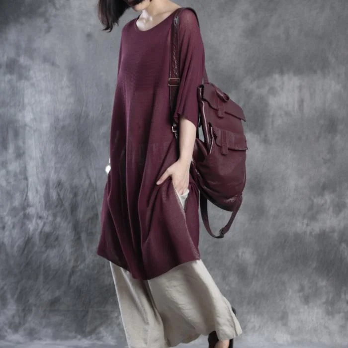 linen dresses half sleeve maxi dress sundresses oversize caftan