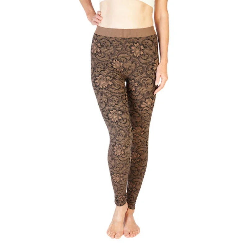 Lace Print Leggings