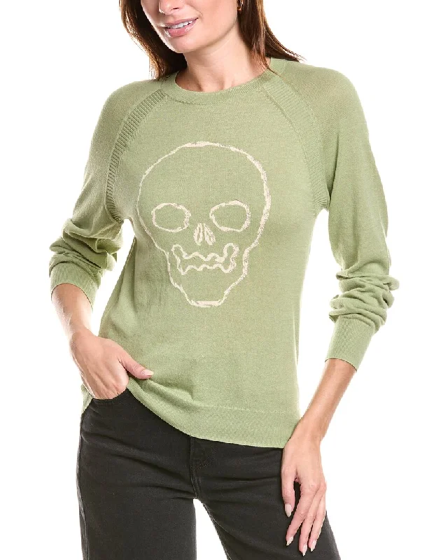 27 Miles Malibu Skull Front Sweater