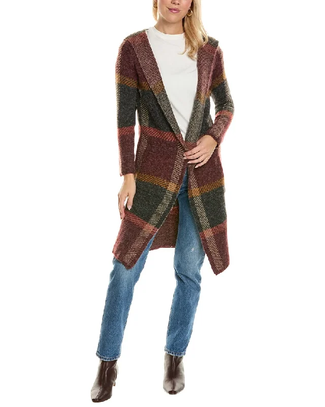 Joseph A. Hooded Duster Coat