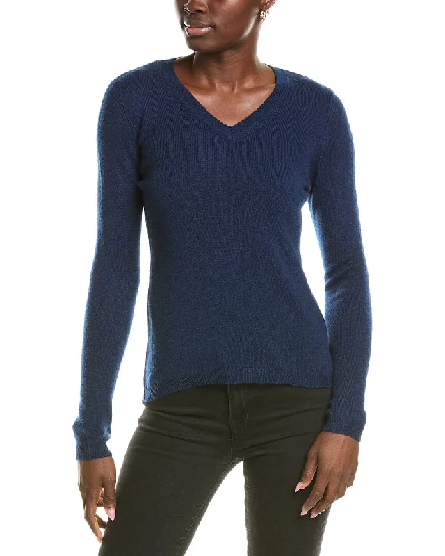 Forte Cashmere V-Neck Cashmere Sweater