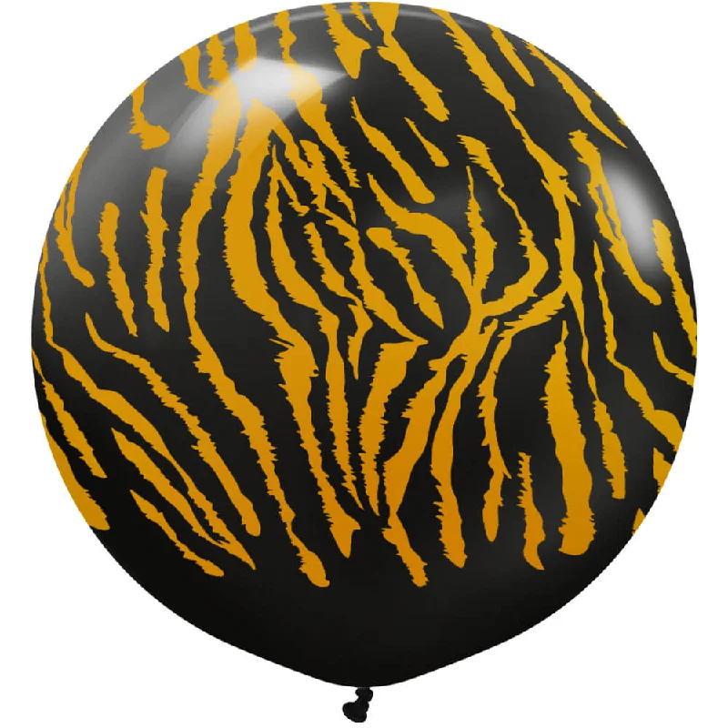 24 inch KALISAN SAFARI TIGER - BLACK W/ GOLD INK