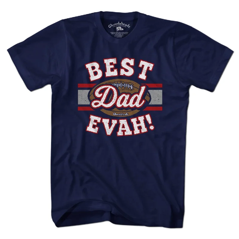 Best Dad Evah Football T-Shirt