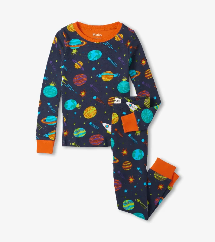 2 Piece Boys Space Explorer Pajamas