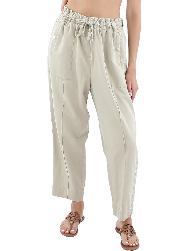 Womens High Rise Daytime Cropped Pants