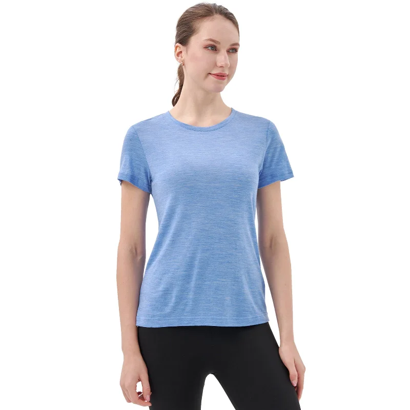 Women's Merino 150g Classic Short Sleeve T-Shirt BlueBell Heather