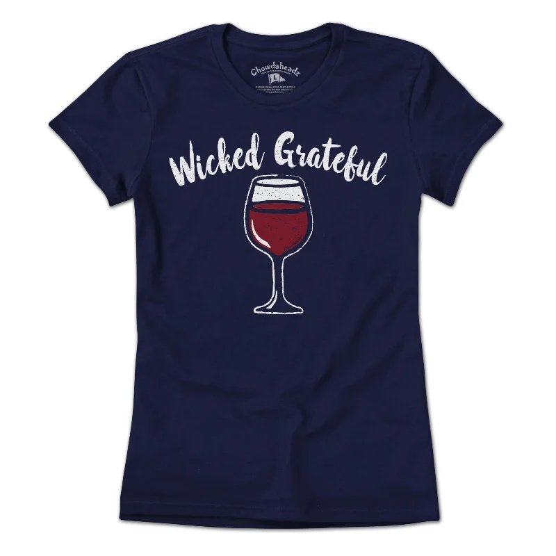 Wicked Grateful Wine Glass T-shirt