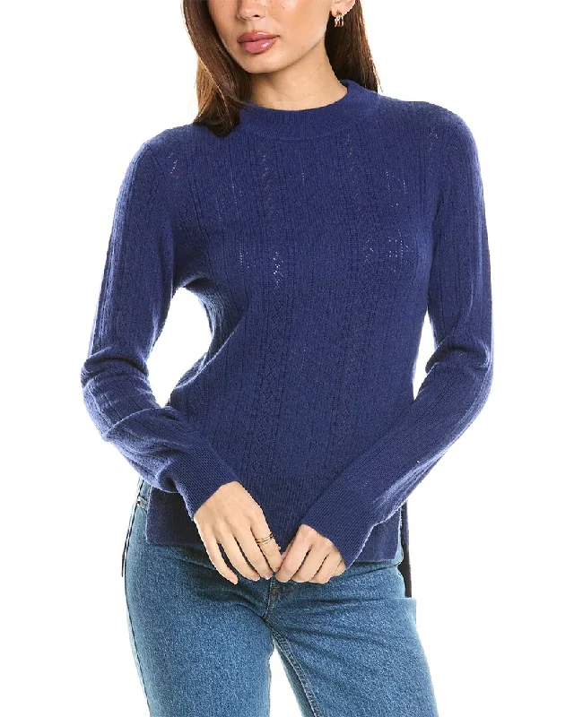 Malo Cashmere Pointelle Wool & Cashmere-Blend Sweater