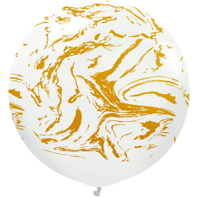 24 inch KALISAN SPACE NEBULA - WHITE W/ GOLD INK