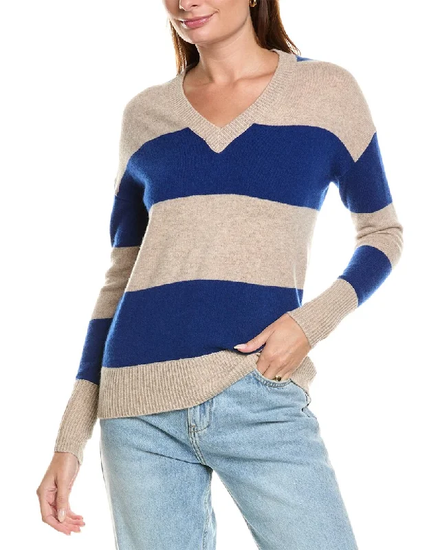 Kier+J Striped Cashmere Sweater