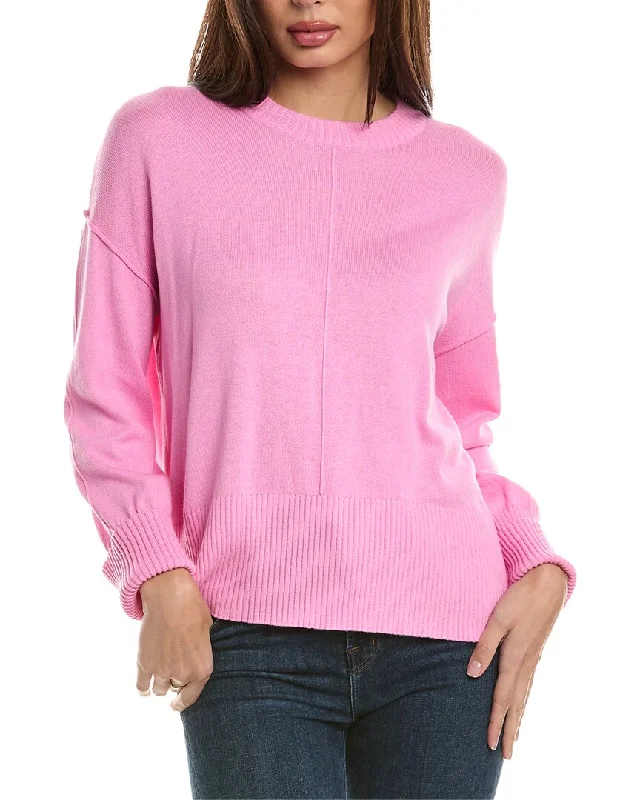 Hannah Rose Bungalow Boxy Cashmere-Blend Sweater