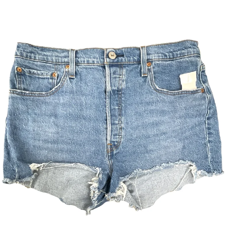 Blue Denim Shorts Levis, Size 18