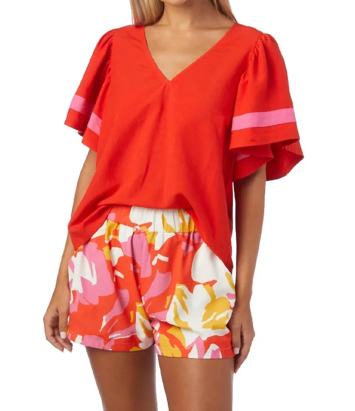 Cailan Short In Coral Charm