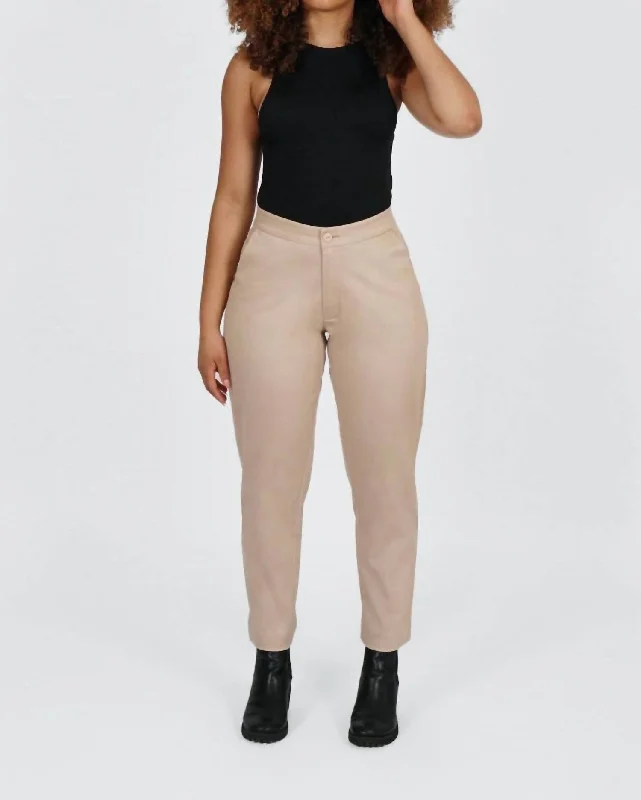 Crop Pant In Beige