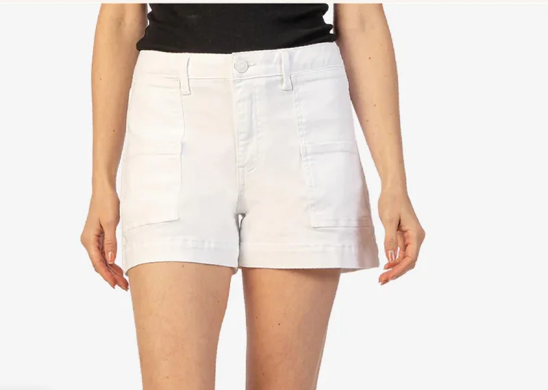 Jane High Rise Short In White