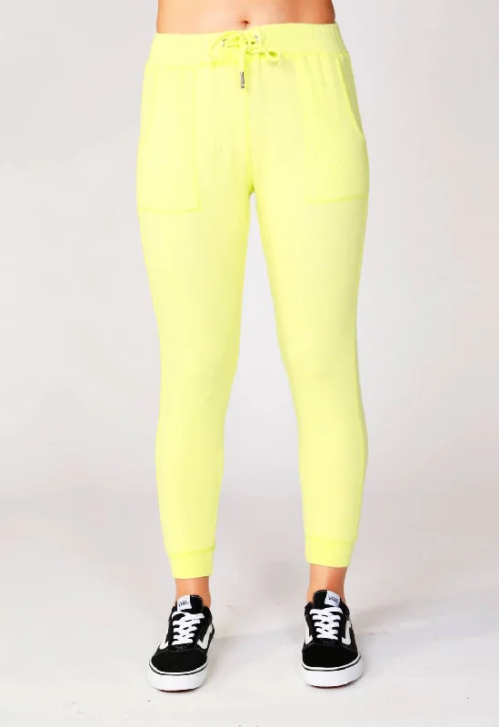 Joggers In Lime