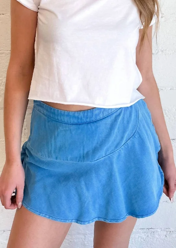 Kennedy Mini Skort In Blue