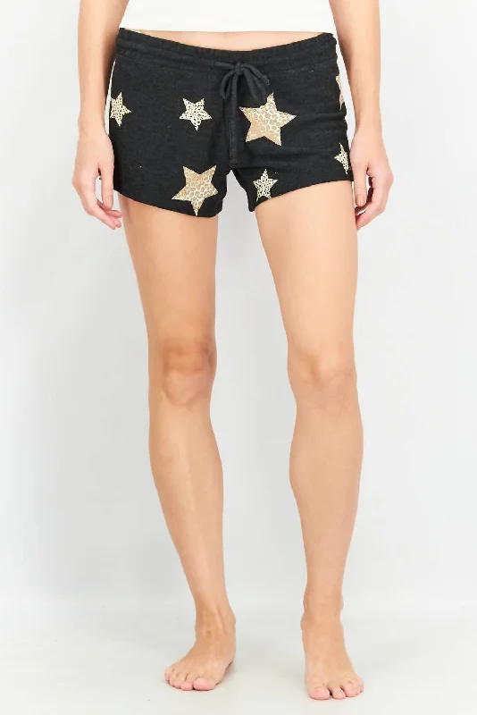 Star Short In Black